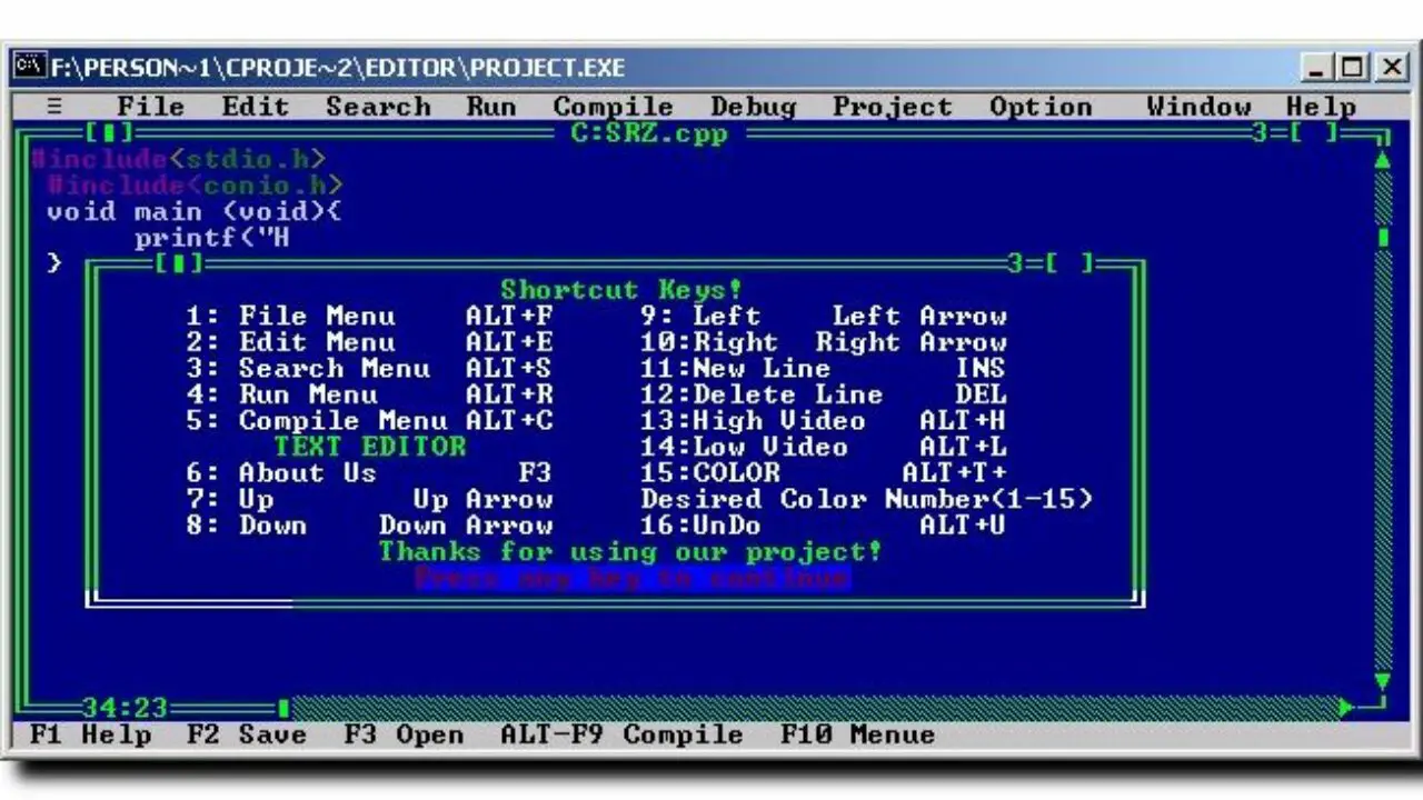 compiler of turbo c